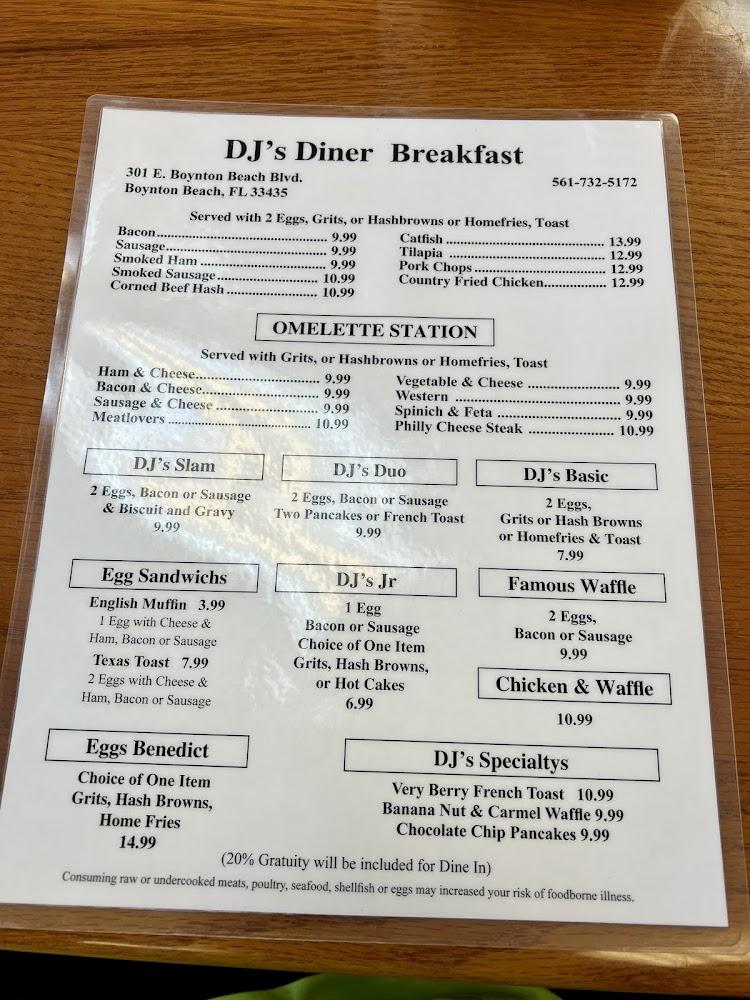 Dj's Grill Menu image 1